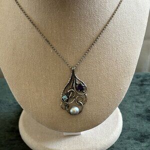 925 Israel PZ Pendant and Chain